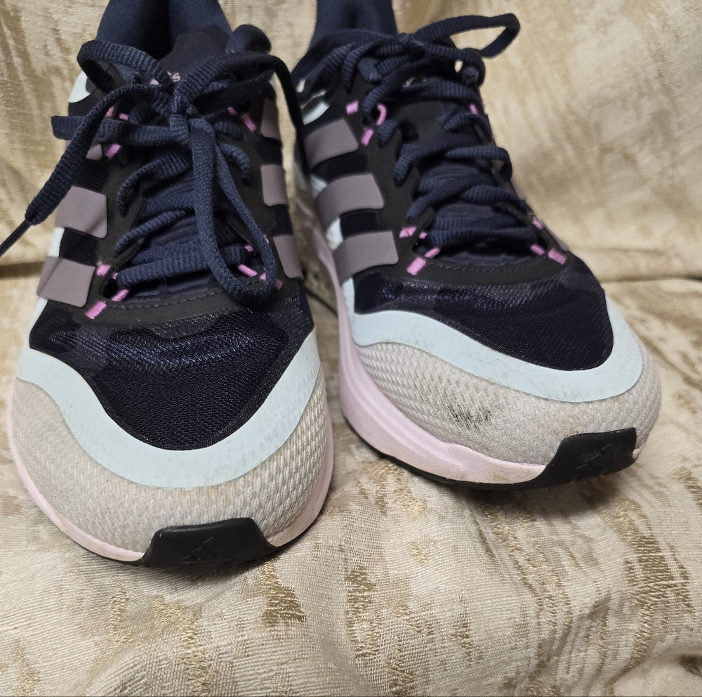 ADIDAS 4DFWD PULSE 2 Women's Running Shoes-Shadow Navy/Matt Purple Met Sz8 - Picture 10 of 16